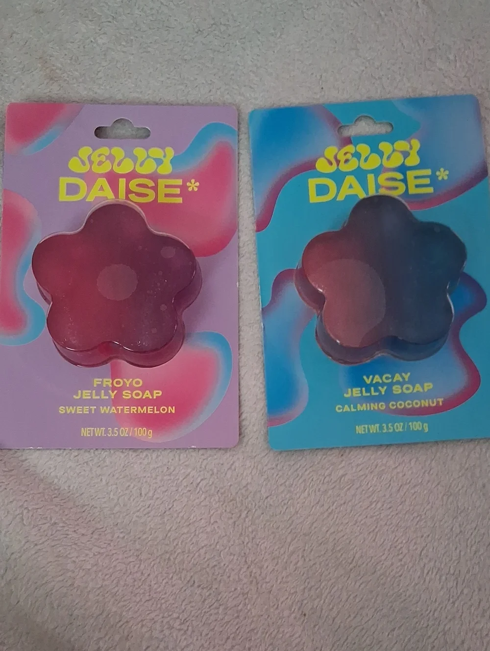 Jelly Daise Jelly Soap - Pink Or Blue Floral Bars